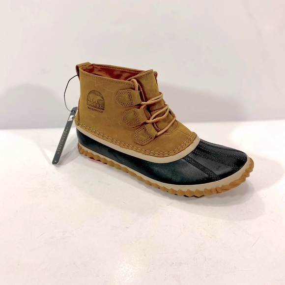 New Sorel Women’s Out N' About Leather Duck Boots - Picture 9 of 15